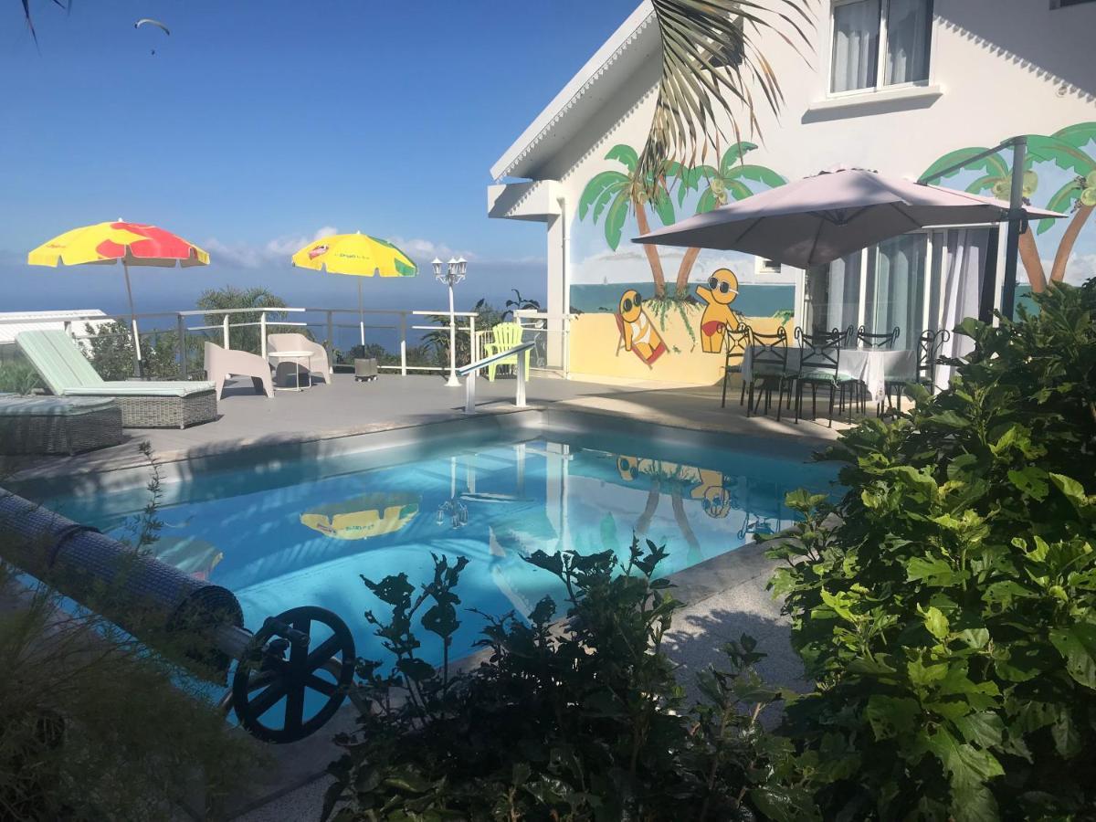 St Leu -Villa D'Artiste, Superbe Vue Mer, Piscine Chauffee Сен-Лё Экстерьер фото